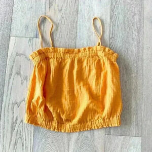 Anthropologie Yellow Tank Top